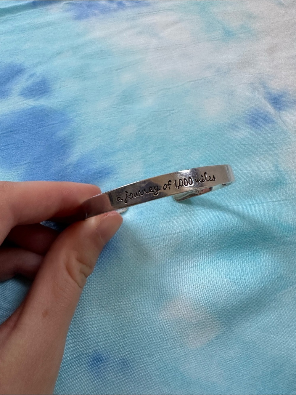 Sterling Silver Inspirational Cuff Bracelet